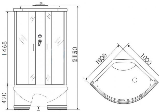 Душевая кабина Erlit ER 3510TP-C3-RUS